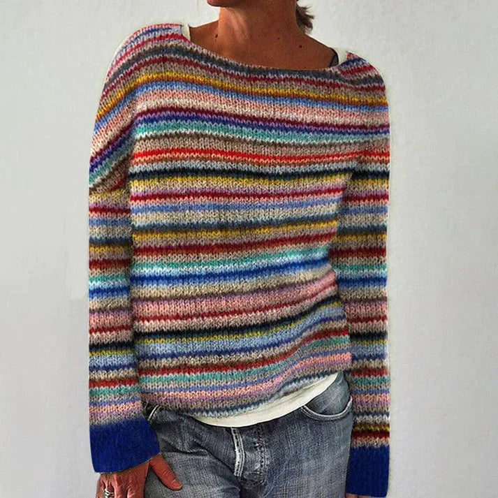 Gestreifter Pullover für Damen