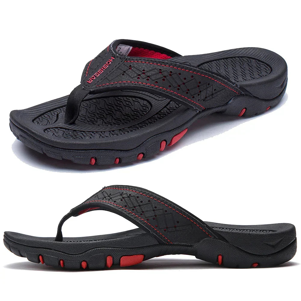 "Ergonomische Herren Slipper, komfortabel & stützend, in Grau, aus atmungsaktivem Material für den täglichen Gebrauch"