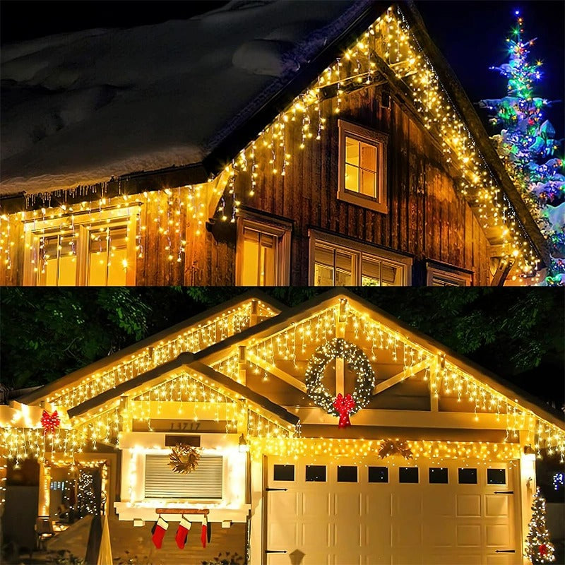 LED-Weihnachtslichtvorhang | Wetterfest & Energiesparend