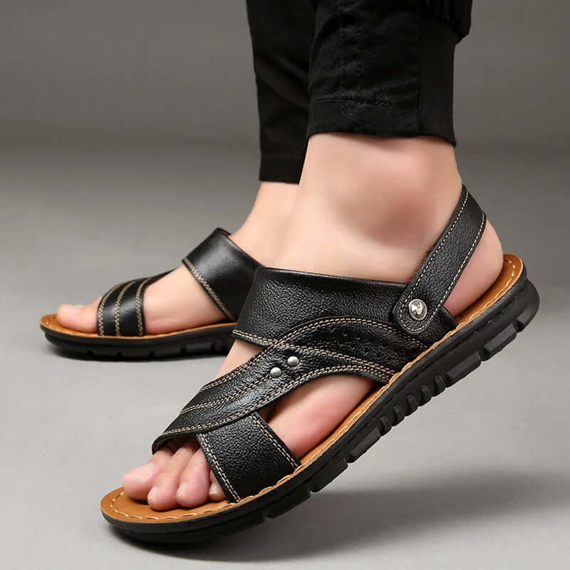 Bequeme Herren Ledersandalen für entspannte Tage