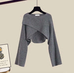 Grauer Pullover