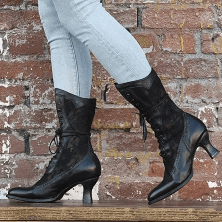 Elegante Vintage-Stiefeletten für Frauen