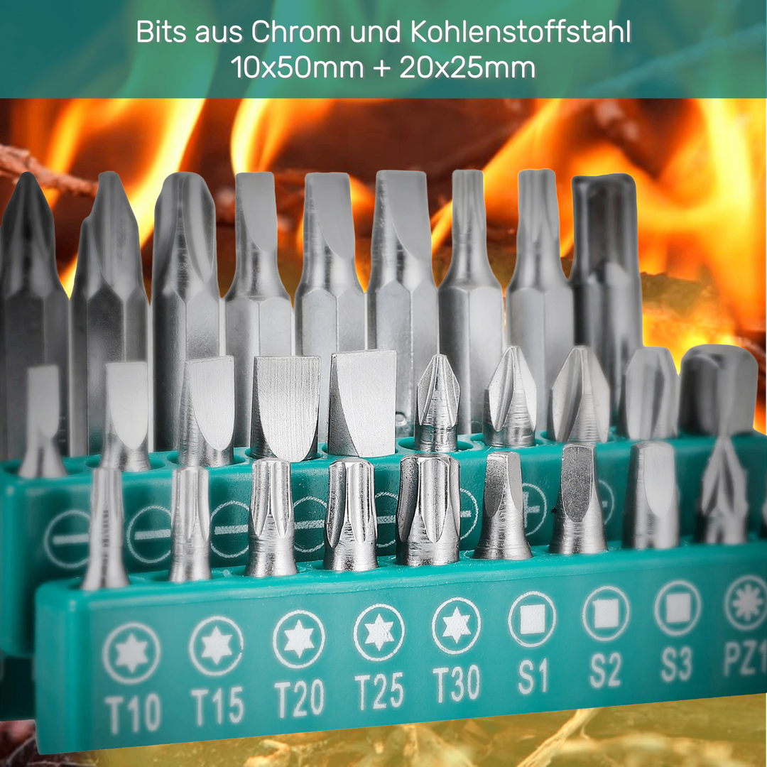 198-teiliges Universal-Werkzeugset in kompaktem Koffer mit ergonomischen, rutschfesten Griffen für vielseitige Heimprojekte.