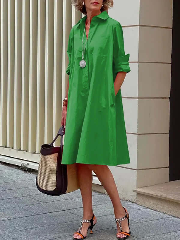 Langes Hemdkleid für Damen