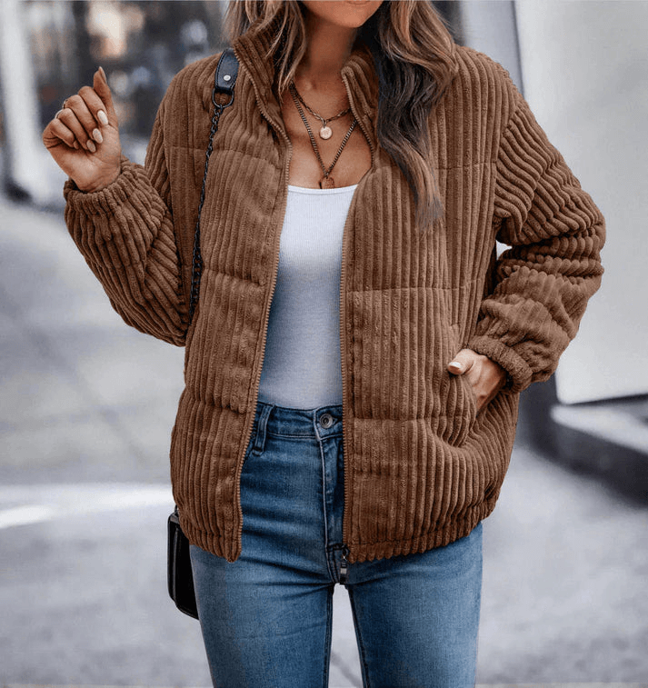Stylische Jacke mit Wasserdichtem Gewebe