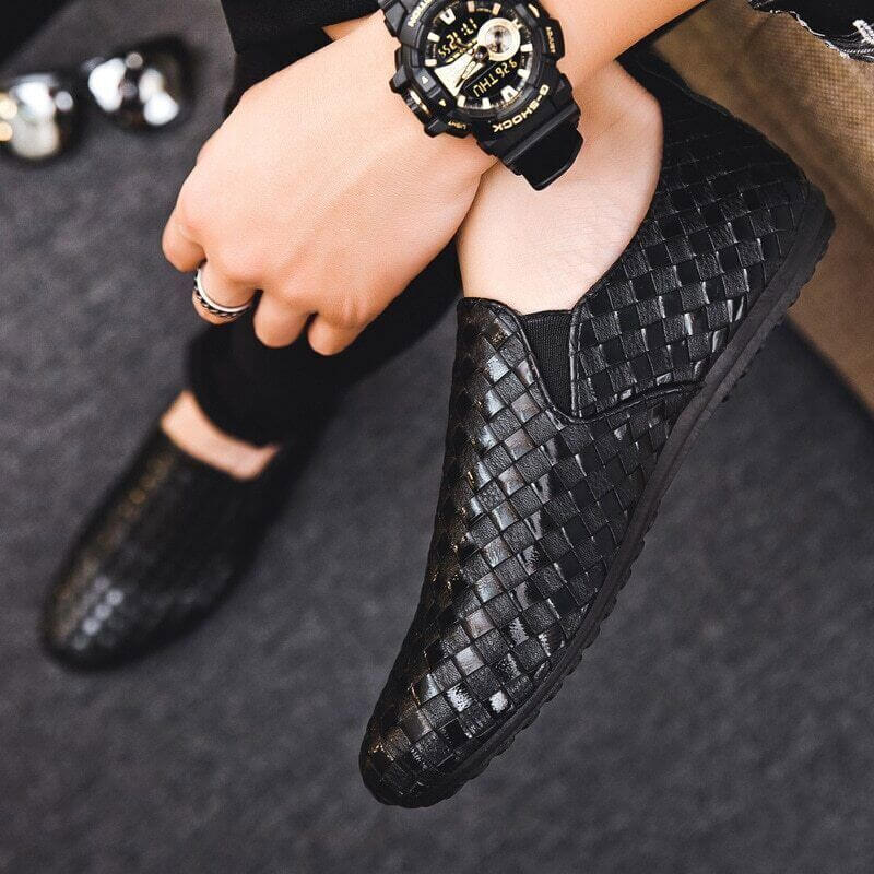 Atmungsaktive Loafer aus Leder