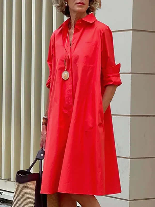 Langes Hemdkleid für Damen