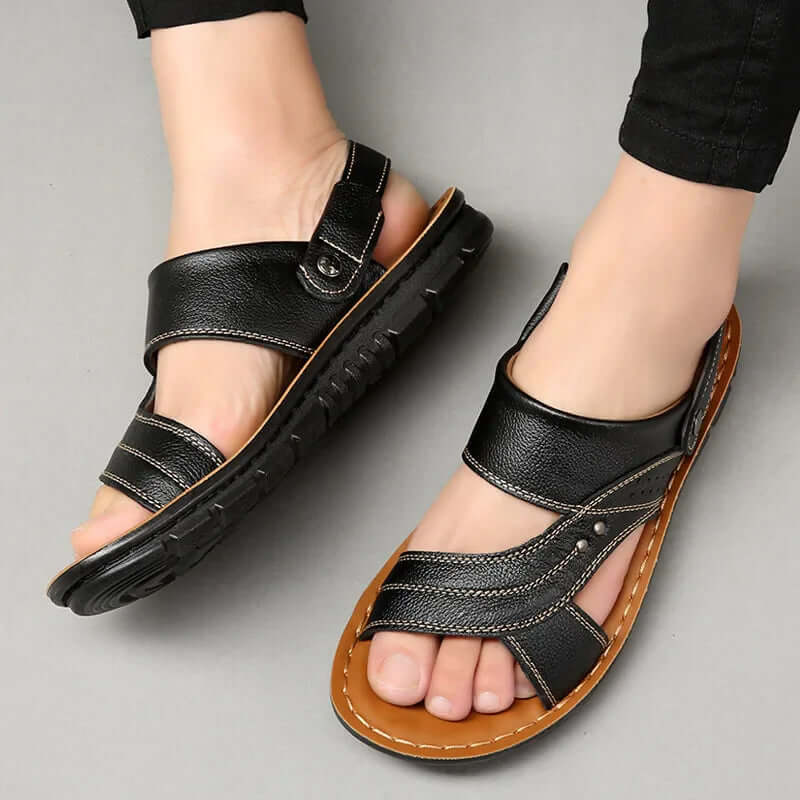Bequeme Herren Ledersandalen für entspannte Tage
