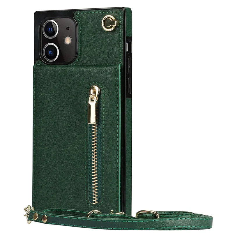 "3in1 Handyhülle Damen, Karten- & Münzfach, Umhängetasche, stilvoll, praktisch, Crossbody, abnehmbarer Gurt, Magnetverschluss