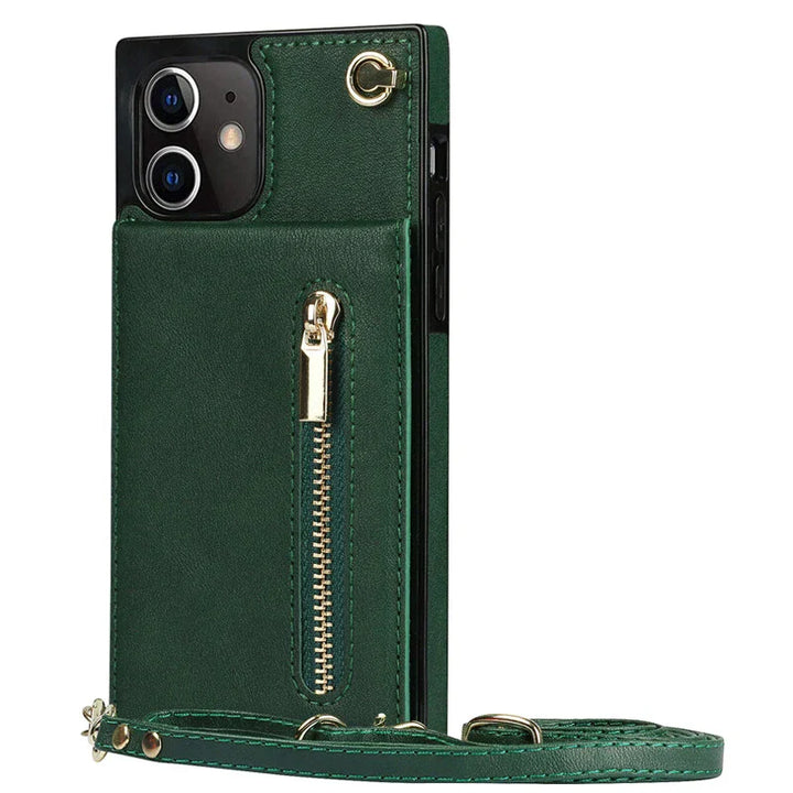 "3in1 Handyhülle Damen, Karten- & Münzfach, Umhängetasche, stilvoll, praktisch, Crossbody, abnehmbarer Gurt, Magnetverschluss