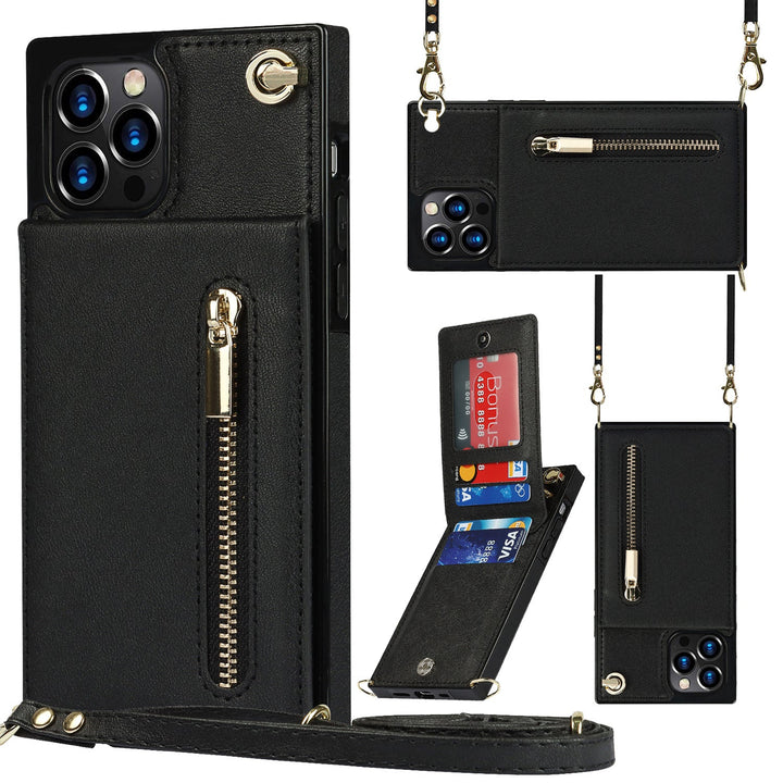 "3in1 Handyhülle Damen, Karten- & Münzfach, Umhängetasche, stilvoll, praktisch, Crossbody, abnehmbarer Gurt, Magnetverschluss