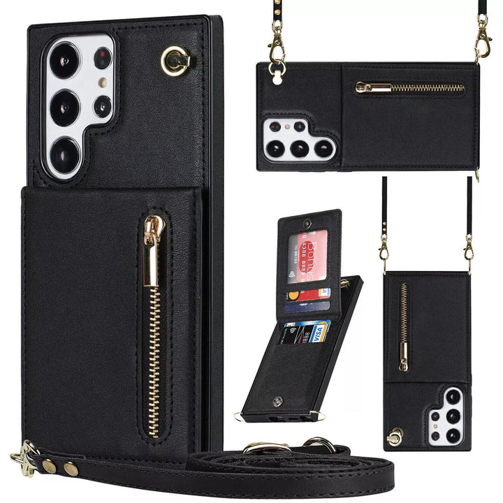 "3in1 Handyhülle Damen, Karten- & Münzfach, Umhängetasche, stilvoll, praktisch, Crossbody, abnehmbarer Gurt, Magnetverschluss