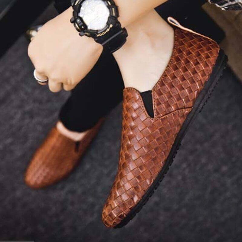 Atmungsaktive Loafer aus Leder
