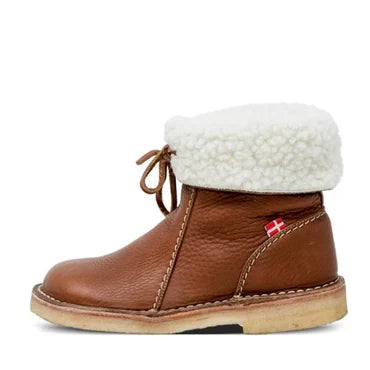 Wasserdichte Lederstiefel mit Wollfutter