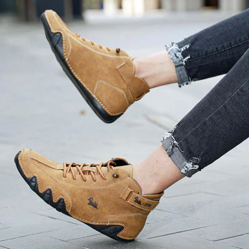 Komfortable Barfußschuhe aus Echtem Leder für Herren