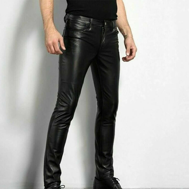 Herren Lederjeans – Stilvoll, Mutig und Ethikbewusst