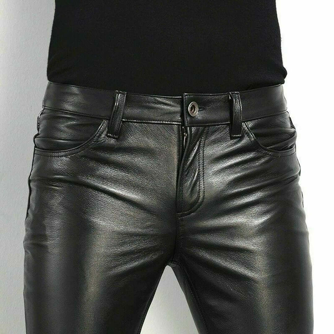Herren Lederjeans – Stilvoll, Mutig und Ethikbewusst