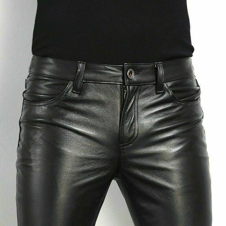 Herren Lederjeans – Stilvoll, Mutig und Ethikbewusst