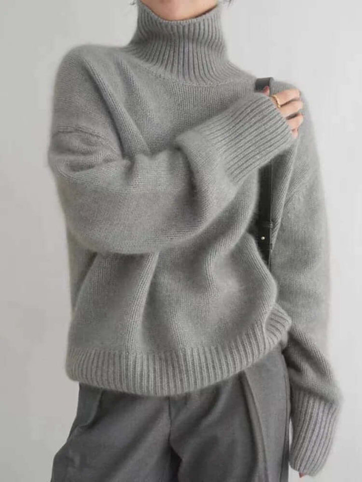 Damen Weicher Kaschmir Rollkragenpullover – Luxus und Wärme für Damen