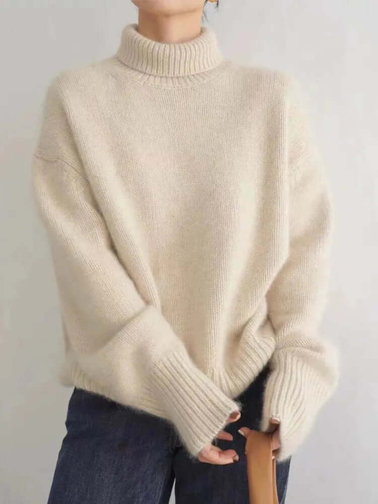 Damen Weicher Kaschmir Rollkragenpullover – Luxus und Wärme für Damen