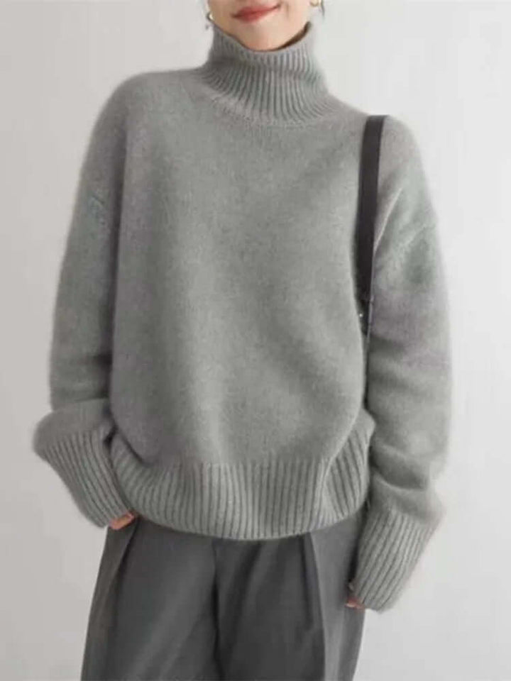 Damen Weicher Kaschmir Rollkragenpullover – Luxus und Wärme für Damen