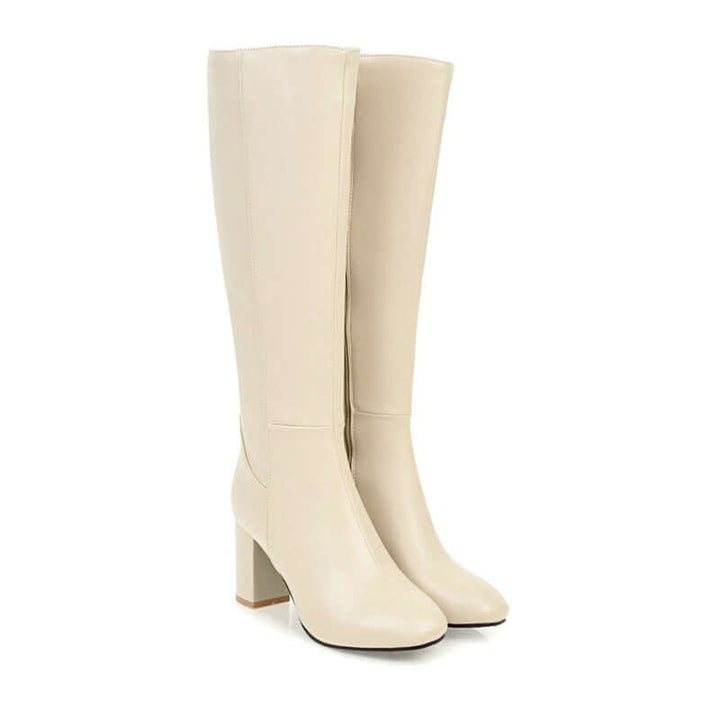Vegane Lederstiefeletten mit Reißverschluss