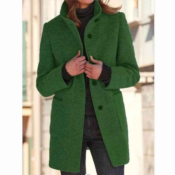 Eleganter Damen-Wollmantel für Herbst und Winter