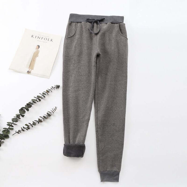 Fodrade Damjoggers med Fickor