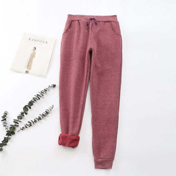 Fodrade Damjoggers med Fickor