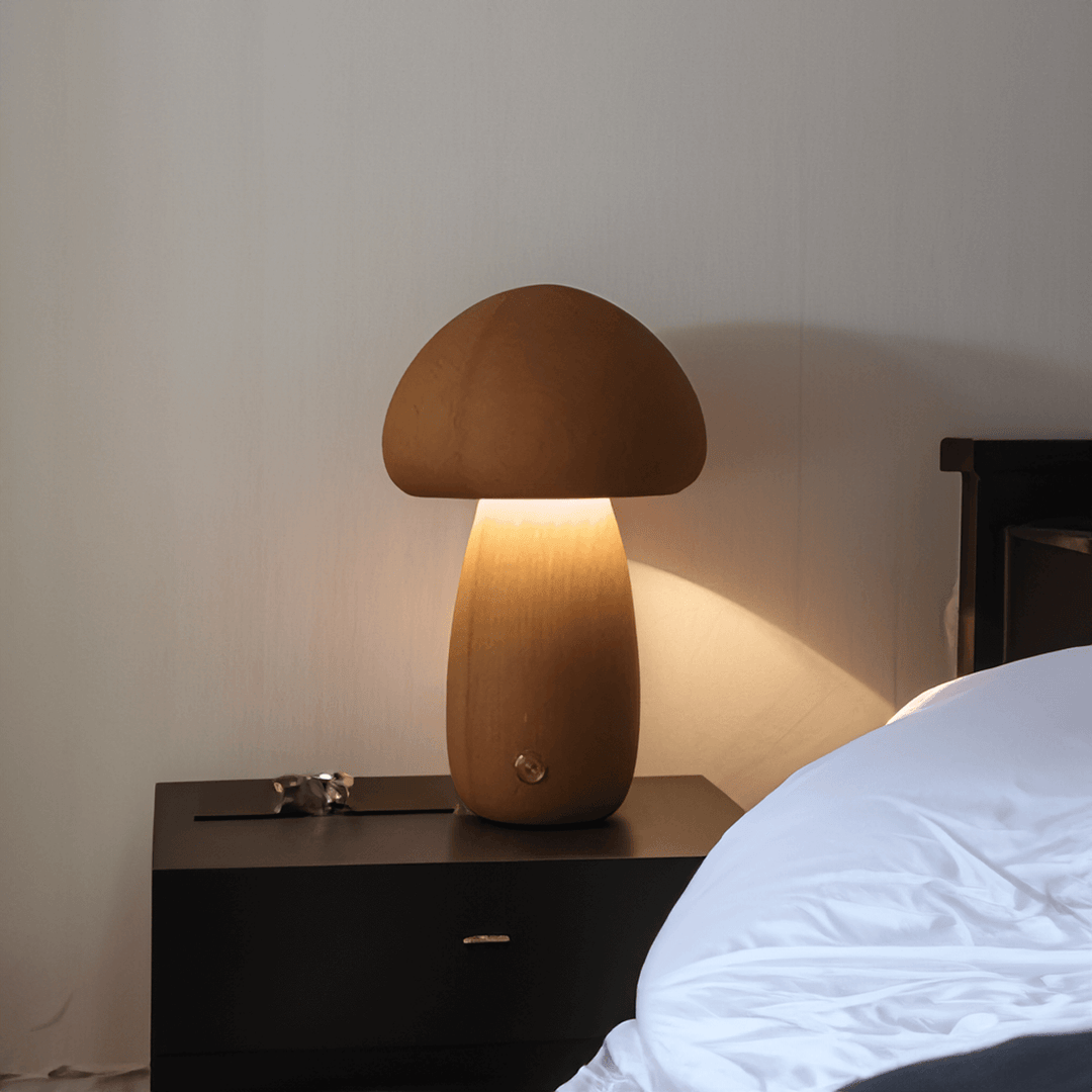Holz-Pilz LED Nachtlicht