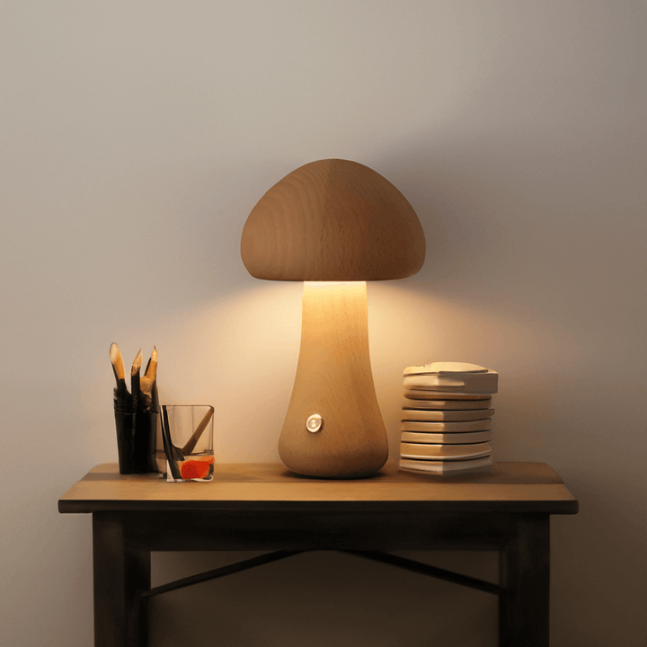 Holz-Pilz LED Nachtlicht