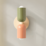 Grün/lachsfarben/beige