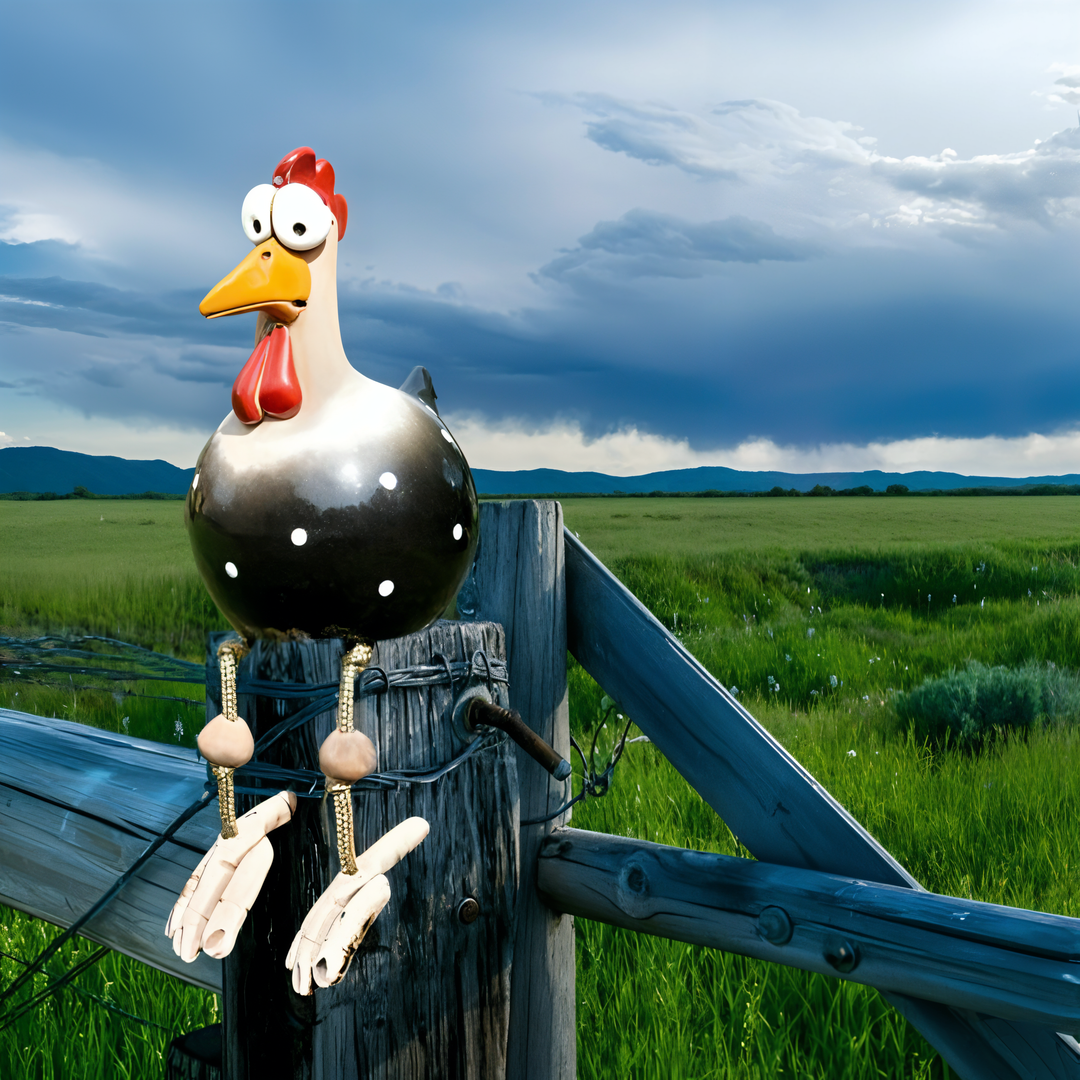 Whimsy Big-eyed Huhn Statue