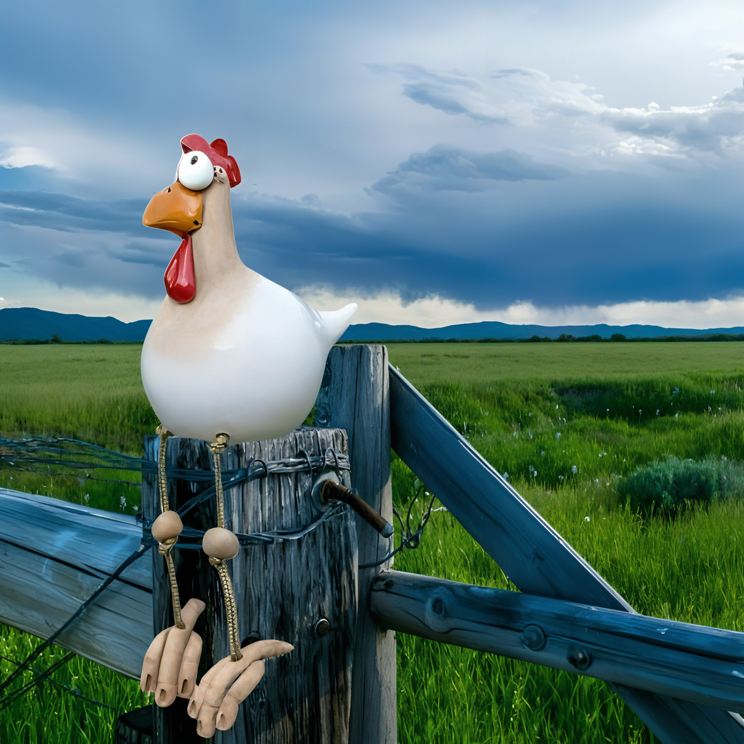 Whimsy Big-eyed Huhn Statue