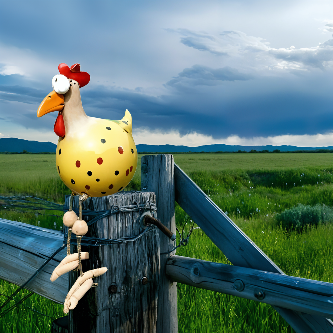 Whimsy Big-eyed Huhn Statue