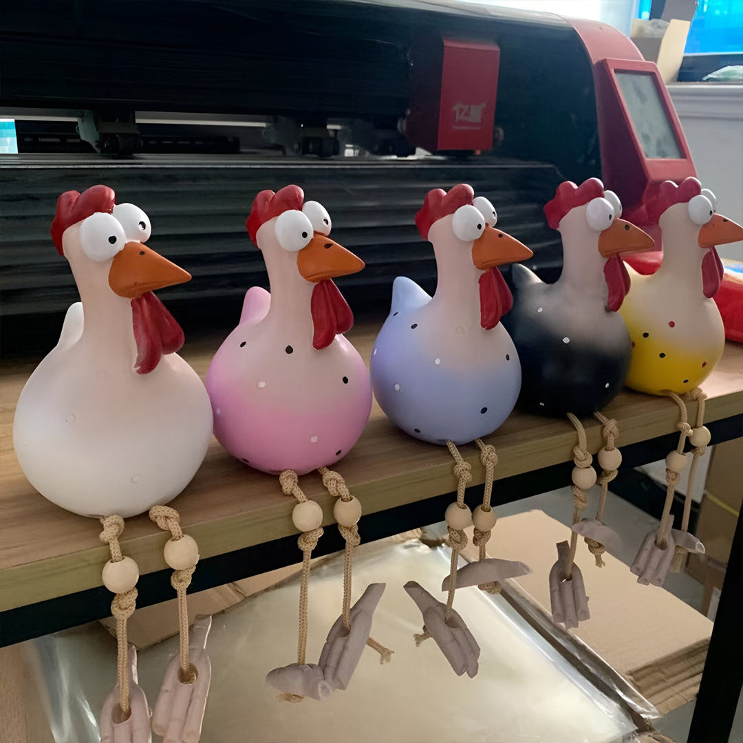 Whimsy Big-eyed Huhn Statue