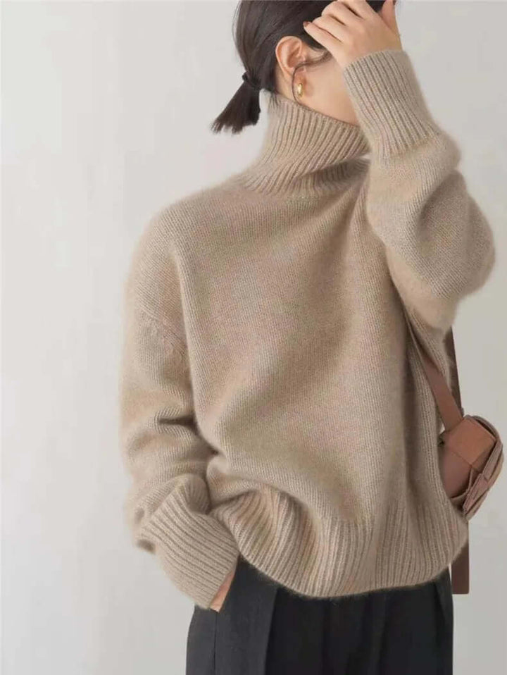 Damen Weicher Kaschmir Rollkragenpullover – Luxus und Wärme für Damen