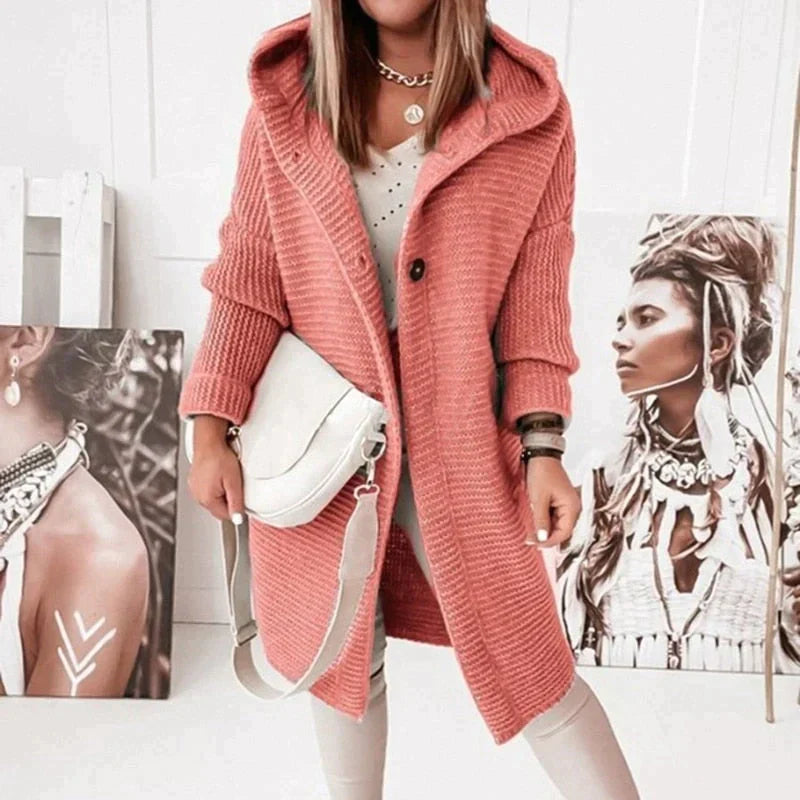 Modischer Stylische Lange Strickjacke