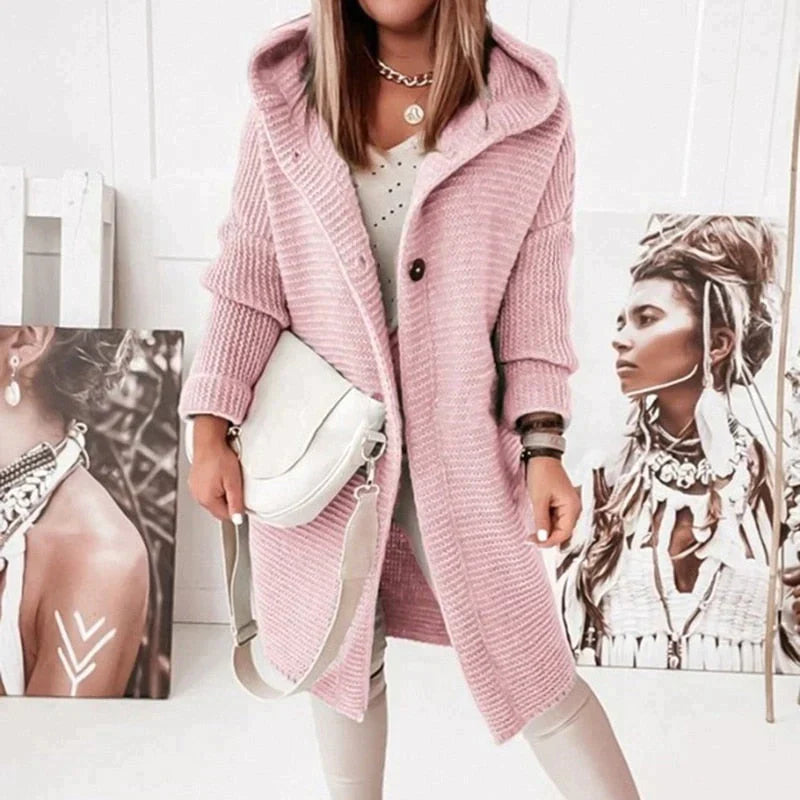 Modischer Stylische Lange Strickjacke