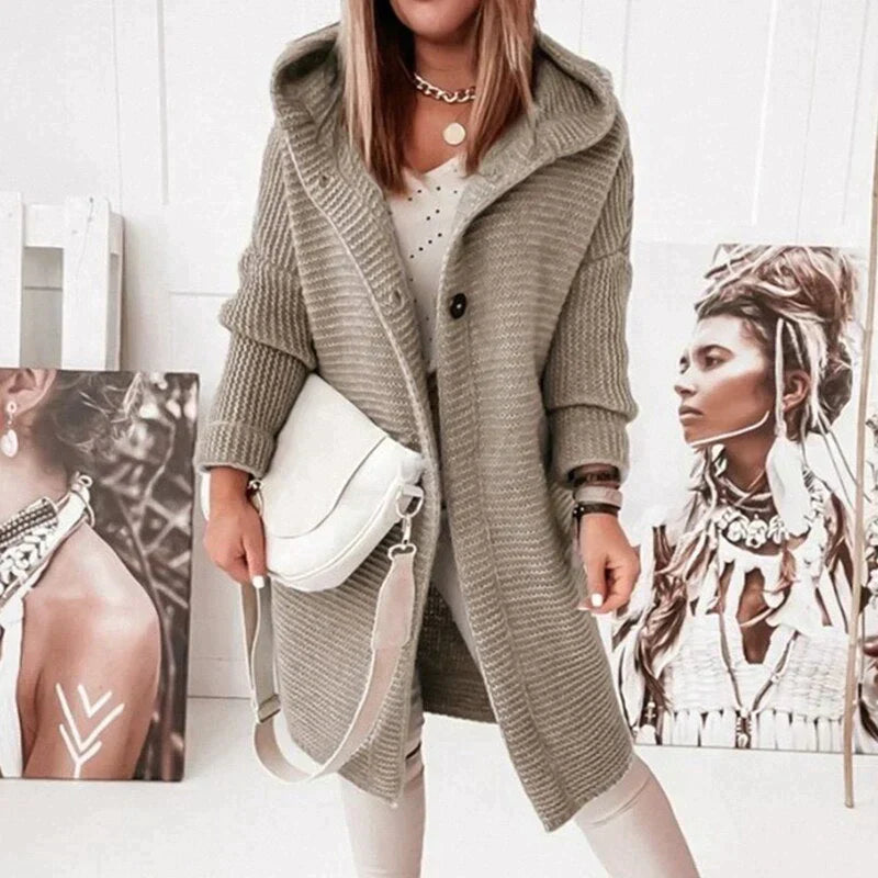 Modischer Stylische Lange Strickjacke
