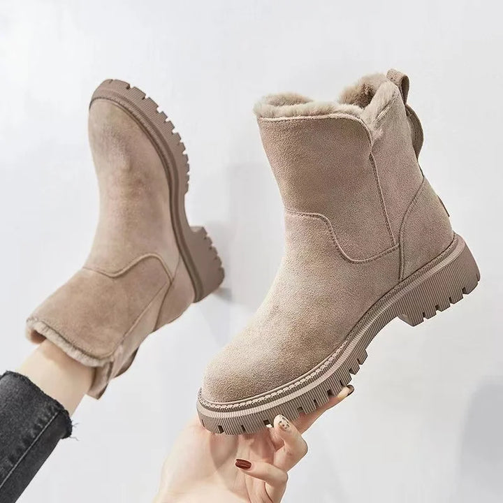 Stylische Concise Mid-Calf Snow Boots