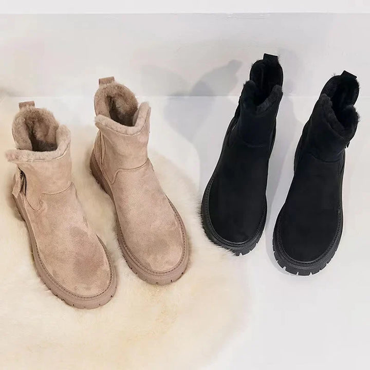 Stylische Concise Mid-Calf Snow Boots