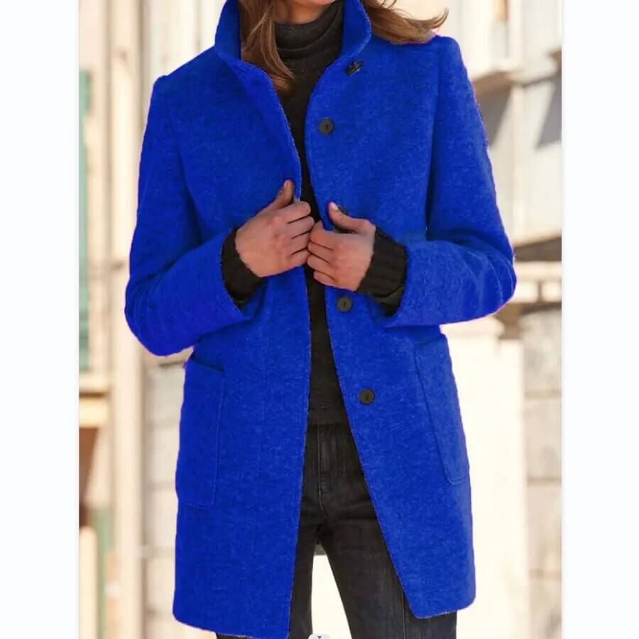 Eleganter Damen-Wollmantel für Herbst und Winter