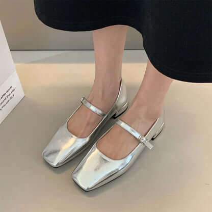 Elegante Ballettschuhe mit Quadratischer Spitze