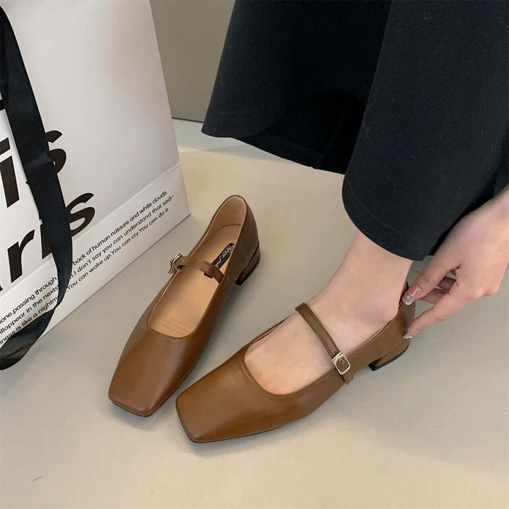 Elegante Ballettschuhe mit Quadratischer Spitze