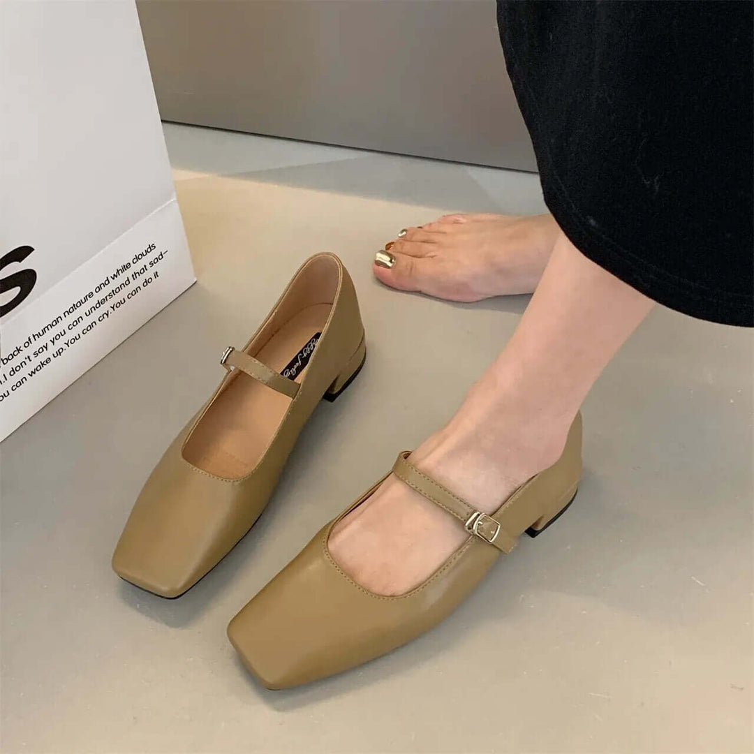 Elegante Ballettschuhe mit Quadratischer Spitze