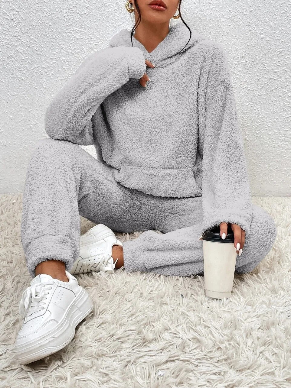 Warmer Teddy-Set für Damen