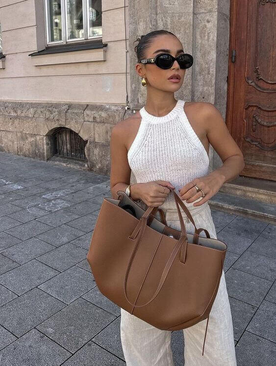Vintage Tote Bag für Damen
