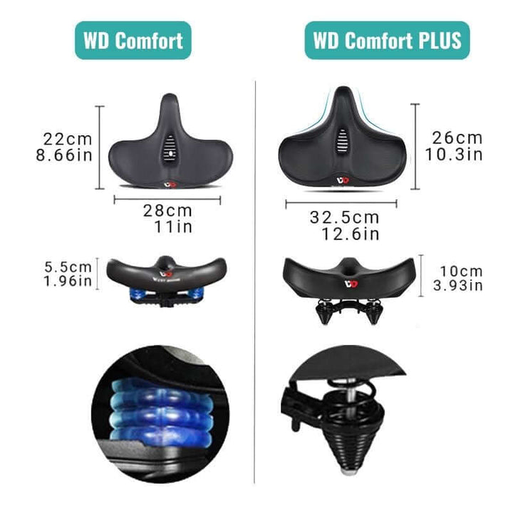 Fahrradsattel für Komfort