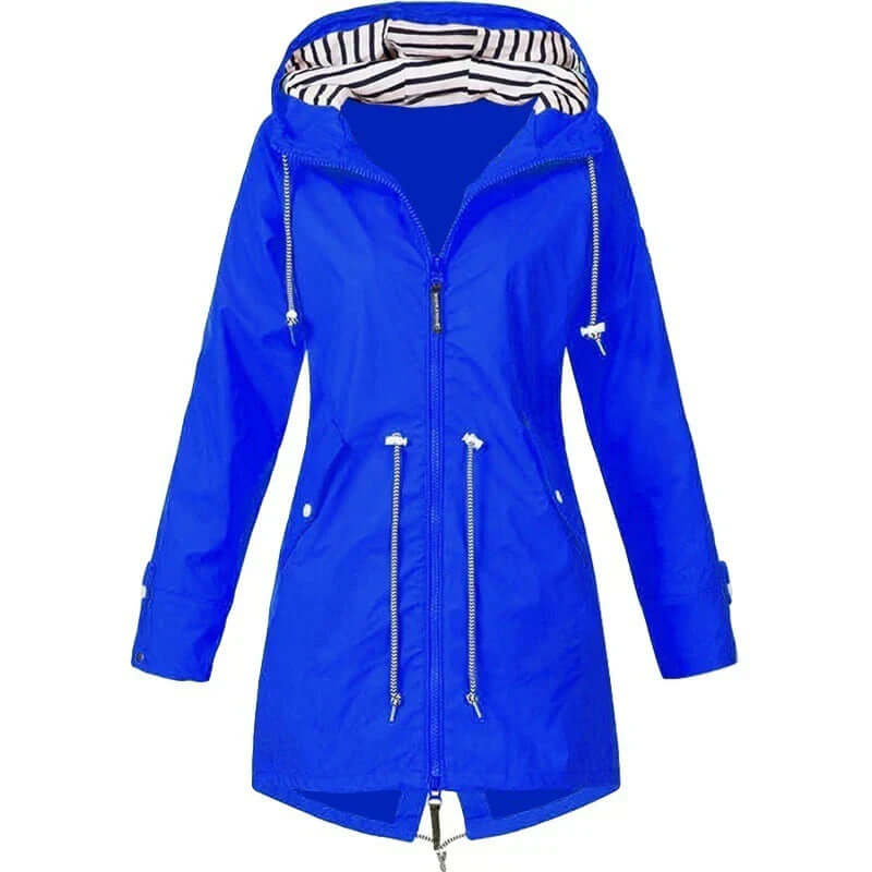 Wasserdichter Trenchcoat mit Kapuze für Damen